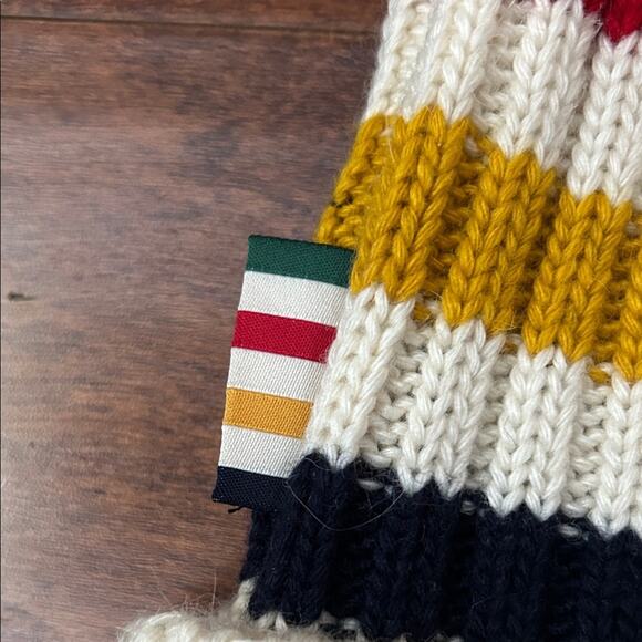Hudson\'s Bay Company Adult Multicolored Striped Pompom Toque, Wool Blend main image 9